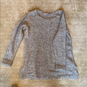 ATHLETA TUNIC SWEATER -BROWN PATTERN